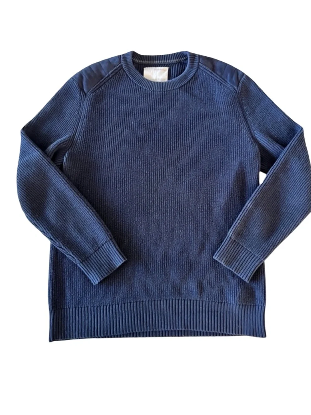 Banana Republic Heritage Collection Navy Knit Sweater Cotton Crewneck Men’s L
